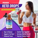 Keto Diet Drops Weight Loss Ketogenic Supplement - Premium Fat Burner Formula to Boost Metabolism, Suppress Appetite & Cravings, Better Absorption Liquid, Garcinia Cambogia, Effective for Men & Women 4