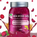 Sea Moss Gel Raw Organic,Real Sea Moss Gel with Irish SeaMoss,Wildcrafed Sea Moss Gel,Immune & Digestive Support,Vitamins & Minerals Supplement(Beet Root,18.5OZ) 2