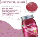 Sea Moss Gel Raw Organic,Real Sea Moss Gel with Irish SeaMoss,Wildcrafed Sea Moss Gel,Immune & Digestive Support,Vitamins & Minerals Supplement(Beet Root,18.5OZ) 5