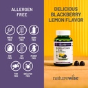 NatureWise Melatonin Gummies 5mg - Non-Habit Forming Sleep Support Supplement with Ashwagandha, Valerian Root - BlackBerry-Lemon Flavor - Vegan, Gluten Free, Non-GMO - 180 Count[90-Day Supply] 6