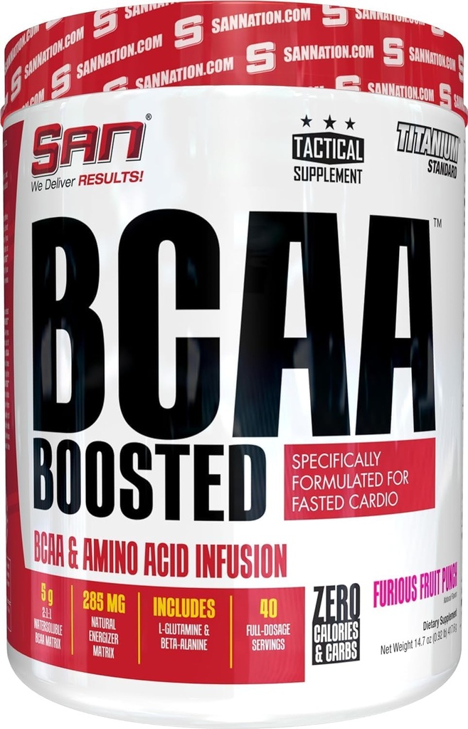 SAN BCAA Boosted Fruit Punch - Premium Branched-Chain Amino Acids for Muscle Recovery and Energy 5