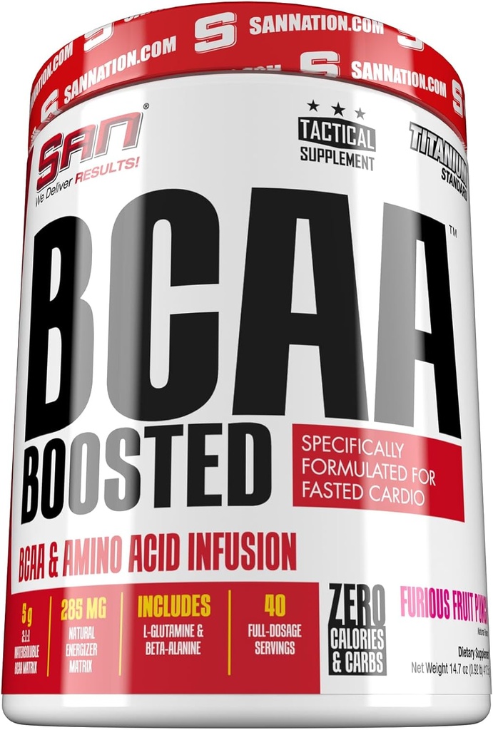 SAN BCAA Boosted Fruit Punch - Premium Branched-Chain Amino Acids for Muscle Recovery and Energy 6