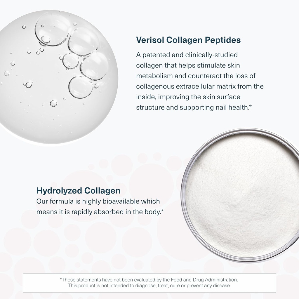 Youtheory Collagen Liquid - 2,500 mg Verisol Hydrolyzed Collagen - Supports Joints, Muscles, Bones, Hair, Skin & Nails* - 18 Amino Acids - Natural Strawberry Flavor - 15 fl oz 6