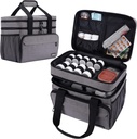 Large Medicine Storage Bag, Double Layer Pill Bottle Organizer Storage Bag with Lockable Zipper, Medication Travel Bag Carrying Case for Men Women 2