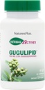 Natures Plus Herbal Actives Gugulipid - 750 mg, 2.5% Guggulsterones - 60 Vegan Capsules - Ayurvedic Botanical Supplement - Maximum Potency - Vegetarian, Gluten-Free - 60 Servings 2