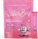 Waterboy Weekend Recovery x FOW | 3,200mg Electrolyte Powder Packets | Ginger + L-Theanine + Vitamins | No Sugar, All Natural, Gluten Free | 24 Drink Stick Mixes (Fruit Punch) 2
