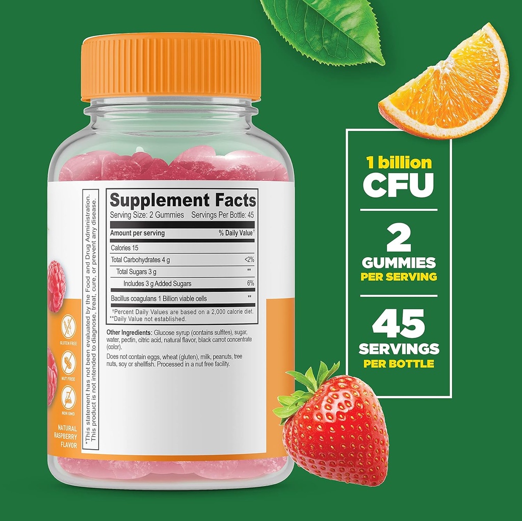 Lifeable Phosphatidylserine (PS) + Probiotic 2 Billion CFU, Gummies Bundle - Great Tasting, Vitamin Supplement, Gluten Free, GMO Free, Chewable Gummy 3