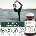 Natural Nutra Folic Acid Folate Vitamin B9 Supplement, Prenatal Vitamin for Heart and Cardiovascular Health, Red Blood Cell Formation, Vegetarian and Gluten Free Supplements, 800 mcg, 100 Tablets 5