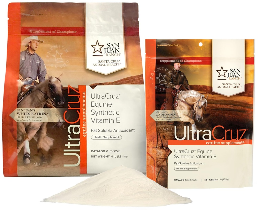 UltraCruz - sc-516051 Equine Synthetic Vitamin E Supplement for Horses, 1 lb, Powder (28 Day Supply) 4