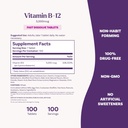 Natrol Vitamin B12 Fast Dissolve Tablets, Promotes Energy, Supports a Healthy Nervous System, Maximum Strength, Strawberry Flavor, 5,000mcg, 100 Count (Pack of 2) 5
