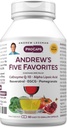 ANDREW LESSMAN Andrew's Five Favorites 60 Capsules - Provides 200mg Each of Coenzyme Q-10, Resveratrol, EGCG, Pomegranate and Alpha Lipoic Acid, Powerful Anti-Oxidant Support, No Additives 2