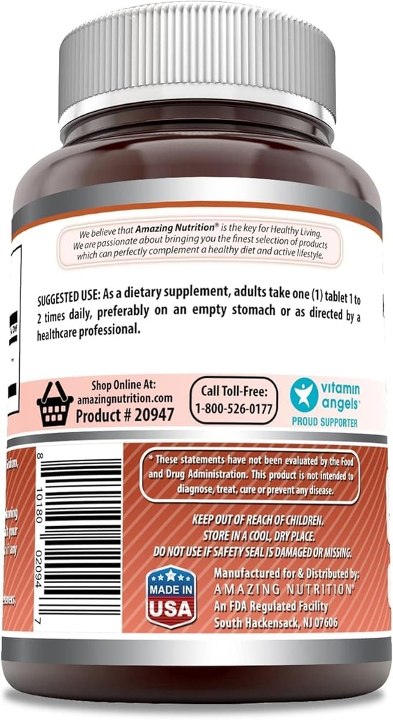 Amazing Formulas L-Lysine Amino Supplement | 1000 Mg Per Serving | 180 Tablets | Non-GMO | Gluten-Free | Made in USA 4