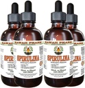Spirulina Alcohol-Free Liquid Extract, Organic Spirulina (Arthrospira platensis) Dried Algae Glycerite Natural Herbal Supplement, Hawaii Pharm, USA 4x4 fl.oz 2