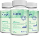 CoQ10 600mg Softgels | High Absorption CoQ10 Ubiquinol Supplement | Reduced Form Enhanced with Vitamin E & Omega 3 6 9 | Antioxidant Powerhouse Good for Health | 180 Soft 2
