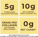 32oz Vanilla Keto MCT Powder + Collagen + Prebiotic Acacia Fibre. MCT Creamer. MCT Oil Powder from Coconuts. MCT Collagen Powder, Grass Fed, Perfect for Keto, 0 Net Carb, Stevia, Erythritol 4