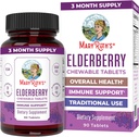MaryRuth Organics Elderberry Vitamin C Chewable Tablets | Sambucus nigra | Black Elderberry for Immune Support | 3 Month Supply | Gluten Free | Non-GMO | 90 Servings 2