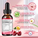 2 Pack Magnesium Glycinate Liquid Drops, 1000mg of Magnesium Glycinate, Taurate & Citrate Liquid Drops for Bone, Sleep, Calm, Muscle, Energy & Relaxation, High Absorption, Sugar-Free Cherry Flavor 4