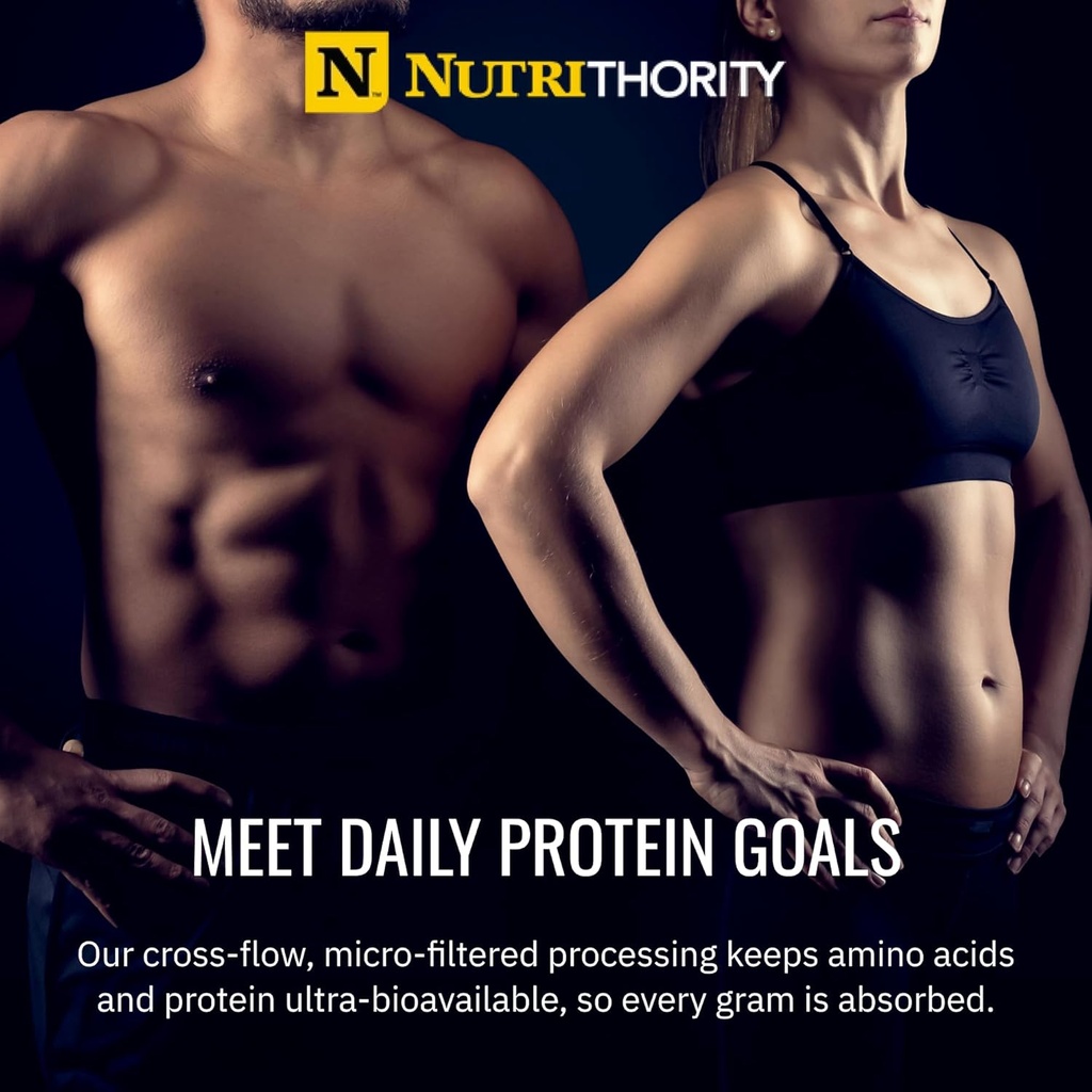 Isothority Whey Protein Isolate, Whipped Cream Blueberry, 2 lb - Ultra Absorbable Branched Chain Amino Acids (BCAA) Powder with 25g Per Serving, Low Carb - Build Muscle & Accelerate Recovery 4