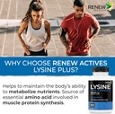 Renew Actives L-Lysine 1000 mg per Serving with Zinc & Vitamin C – Supports Immune Function, Collagen Formation, Antioxidant Support, & Healthy Skin, Hair, & Nails – Made in Canada – 60 Tablets 3