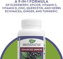 Nature's Way Sambucus Advanced Immune Capsules with Black Elderberry, Vitamin C, Vitamin D, Echinacea and Zinc, Immune System Support with EpiCor*, 80 Capsules 4