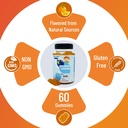 60 Gummies | 2 Months Supplies | Tasty Orange Flavor | 4+ Years | Omega-3 with EPA & DHA, Omega 3 for Kids, Omega 3 Gummies, Fish Oil Gummies, Omega-3 Fatty Acids Gummies 5