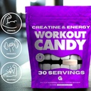 Gains in Bulk Workout Candy, Pre Workout Chews with Creatine and Caffeine for Energy, Focus, Muscle and Pump, Nitric Oxide Support, Supplements for Men and Women, Sour Fruit, 90 Vegetarian Chews 2