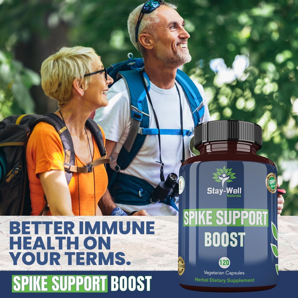 Spike Support Supplement, Nattokinase, Dandelion Root, Irish Sea Moss, Selenium, Black Seed- Natural Immunity Booster | Vegan, Non-GMO, Gluten-Free, 60 Day Supply, 120ct 5