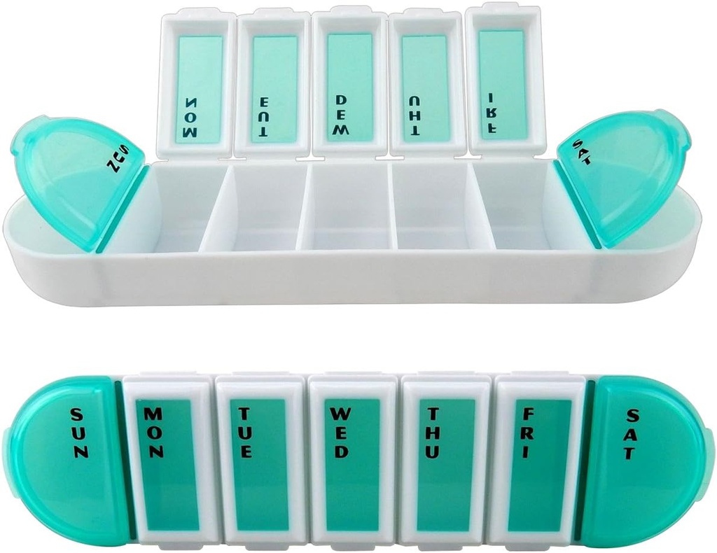 Efficient 7-Day Pill Reminder Case for Prescription Meds, Vitamins, and Supplements - Stay Organized and On Track with Your Daily Health Routine 2