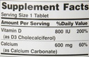 Nature's Bounty High Potency Calcium 600 + D Tablets - 0250ct, 1.17 Bottles (Pack of 2) 5