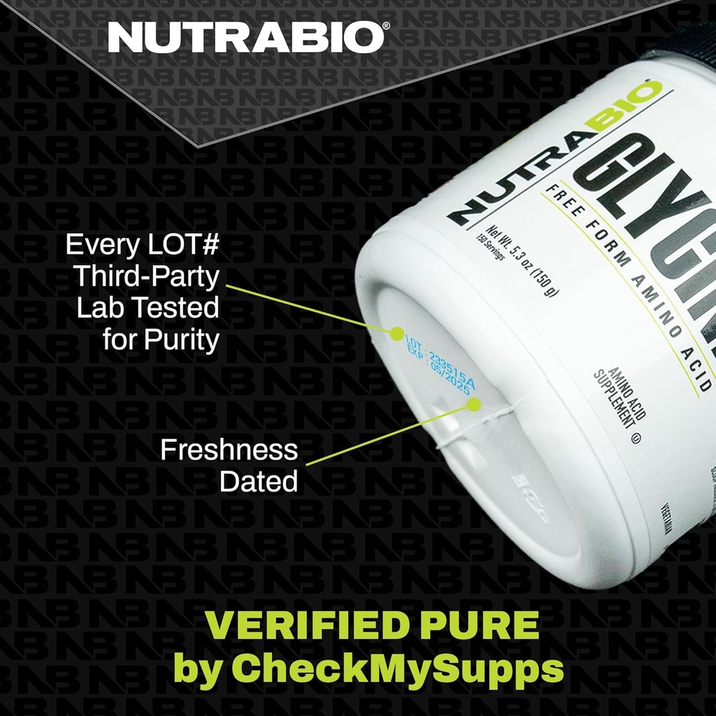 NutraBio 100% Pure L-Leucine - Muscle Recovery and Support - Naturally Fermented Free Form Amino Acid - Vegan, Non-GMO, Gluten Free - (500 Grams) 4
