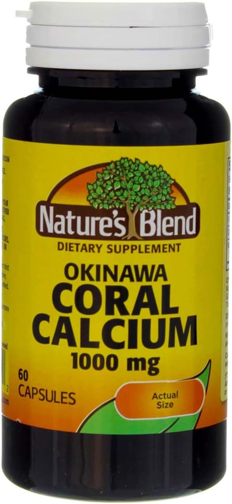 Nature's Blend Okinawa Coral Calcium 1,000 mg 60 Caps 2