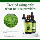 Go Nutrients Liquid Chlorophyll Drops – Organic Mulberry Leaf Extract with Copper – Natural Detox & Internal Deodorant for Women, Men & Kids – Non-GMO, Vegan, Mint Flavor, 2 oz Glass Bottle 5