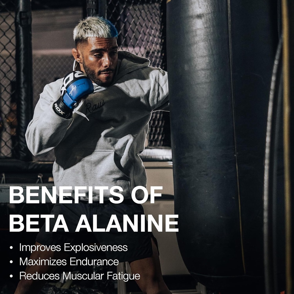 RAW Beta Alanine Powder, Unflavored (60 Servings) - Pre-Workout Powder for Men & Women - Beta Alanine Supplement for Workout Endurance - Preworkout Beta Alanine Powder for Reduced Muscular Fatigue 6