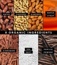 Truvani Plant Based Snack Bars | Snickerdoodle 12 Pack | 5g Protein | USDA Organic and Vegan | The Only Bar | Dairy, Soy, and Gluten Free | Individually Wrapped 4