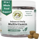 Wholistic Pet Organics: Multivitamin Chews for Dogs Organic Homemade Dog Treat for Medium and Small Dogs Calming Chews for Dogs Food Puppy Multivitamin Probiotics Immune Support Supplement 2