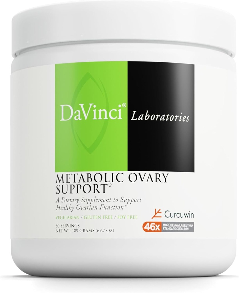 DAVINCI Laboratories - Metabolic Ovary Support - A Dietary Supplement to Support Healthy Ovarian Function and Metabolism Vegetarian, Gluten-Free, Soy-Free - 30 Servings - 6.67 Oz 2