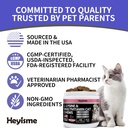 Lysine Supplement for Cats, Cat Treats for Sneezing and Runny Nose, Cold, Cat Immune Support, Eye Function, and Respiratory Health, L-Lysine cat Vitamins for Cats (120 Pills, Salmon) 6