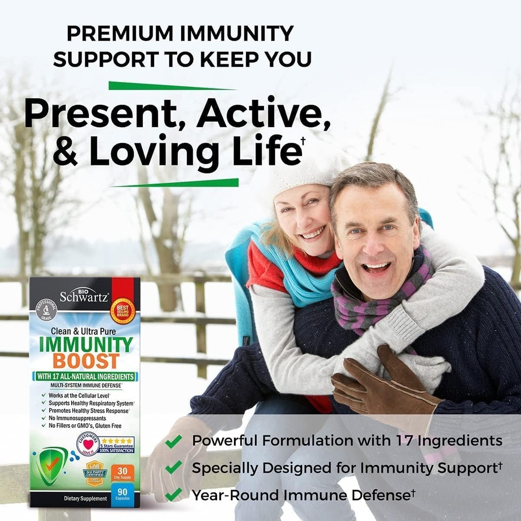 Super Greens Powder with Probiotics Prebiotics and Digestive Enzymes (30 Servings) Plus 17 in 1 Immune Support Supplement with Antioxidants (1 Month Supply) 5