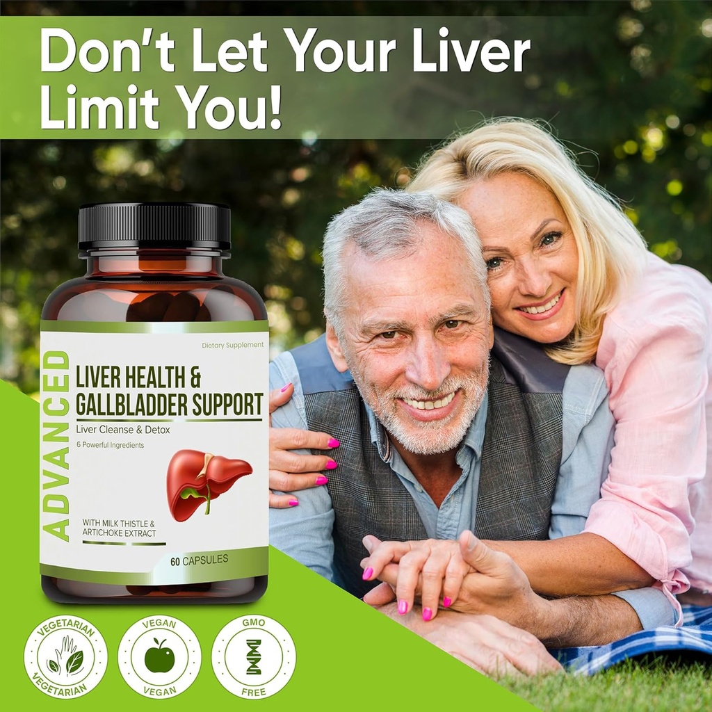 NutraPro Liver Health Formula and Gallbladder Support-Liver Cleanse Detox & Repair to Support Liver Renew 4