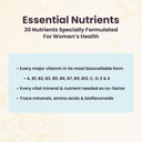 Women's Health Network Essential Nutrients – Daily Multivitamin for Energy, Healthy Aging & Immune Support, Folate as Quatrefolic®, a Patented Natural Form of 5-MTHF 5