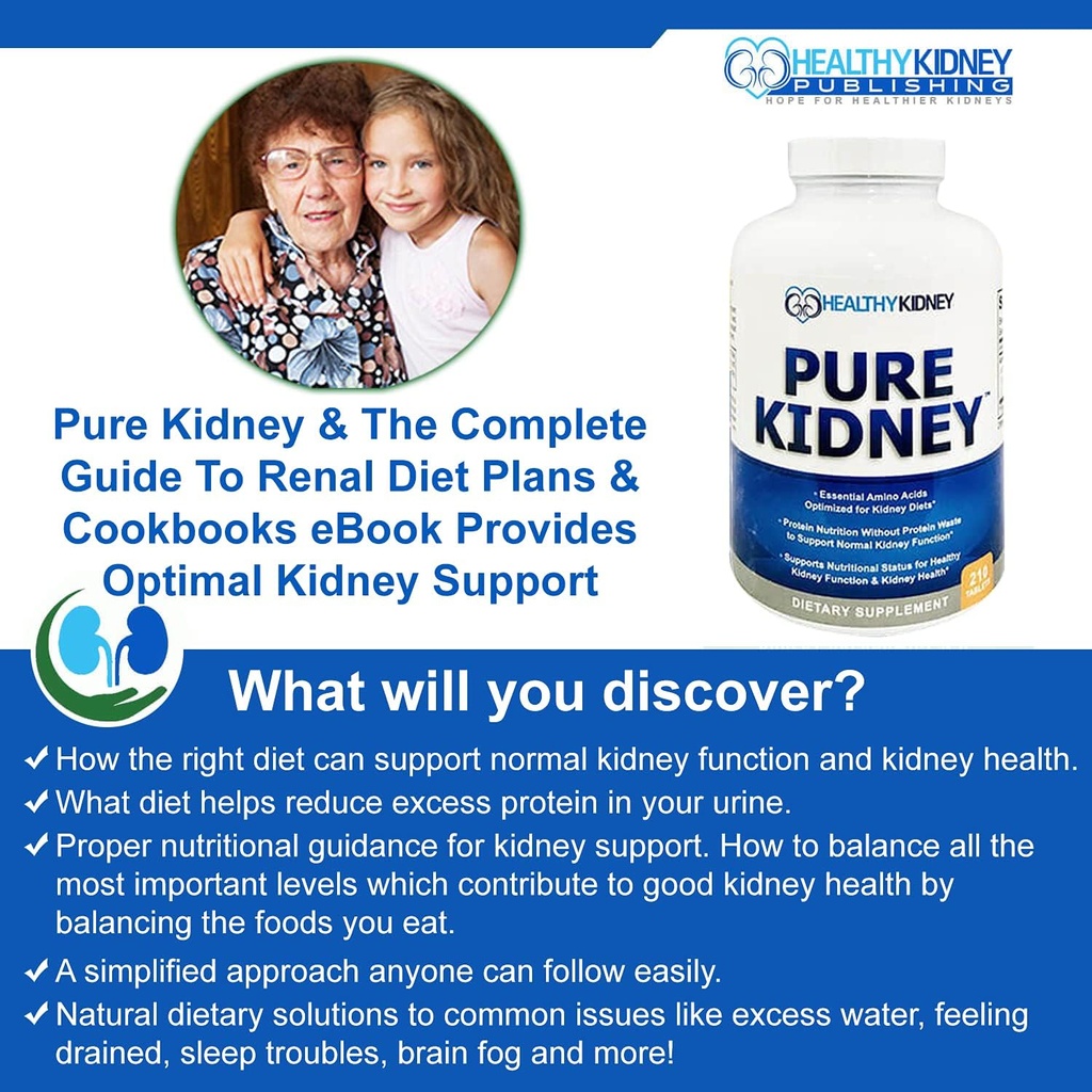 Kidney Shield Fish Oil Renal Supplement & Pure Kidney Essential Aminos 4
