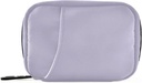 Naanle Pill Box 7 Day Case Travel Organizer Bag with Zipper Portable Weekly Compact Size for Vitamin Supplement Holder, Solid Color Lavender Purple, 4.6 x 3.14 1.88 Inch, 0.12 kilograms 2