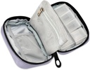 Naanle Pill Box 7 Day Case Travel Organizer Bag with Zipper Portable Weekly Compact Size for Vitamin Supplement Holder, Solid Color Lavender Purple, 4.6 x 3.14 1.88 Inch, 0.12 kilograms 3