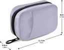Naanle Pill Box 7 Day Case Travel Organizer Bag with Zipper Portable Weekly Compact Size for Vitamin Supplement Holder, Solid Color Lavender Purple, 4.6 x 3.14 1.88 Inch, 0.12 kilograms 4