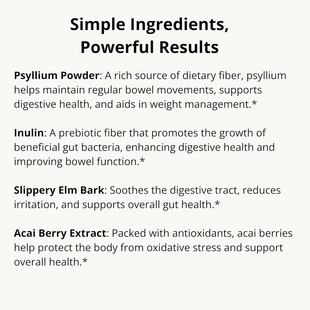 Gut Keeper - Psyllium Husk, Slippery Elm Bark, Ginger Root, Inulin - Digestive and Immune Support - 60 Capsules 5