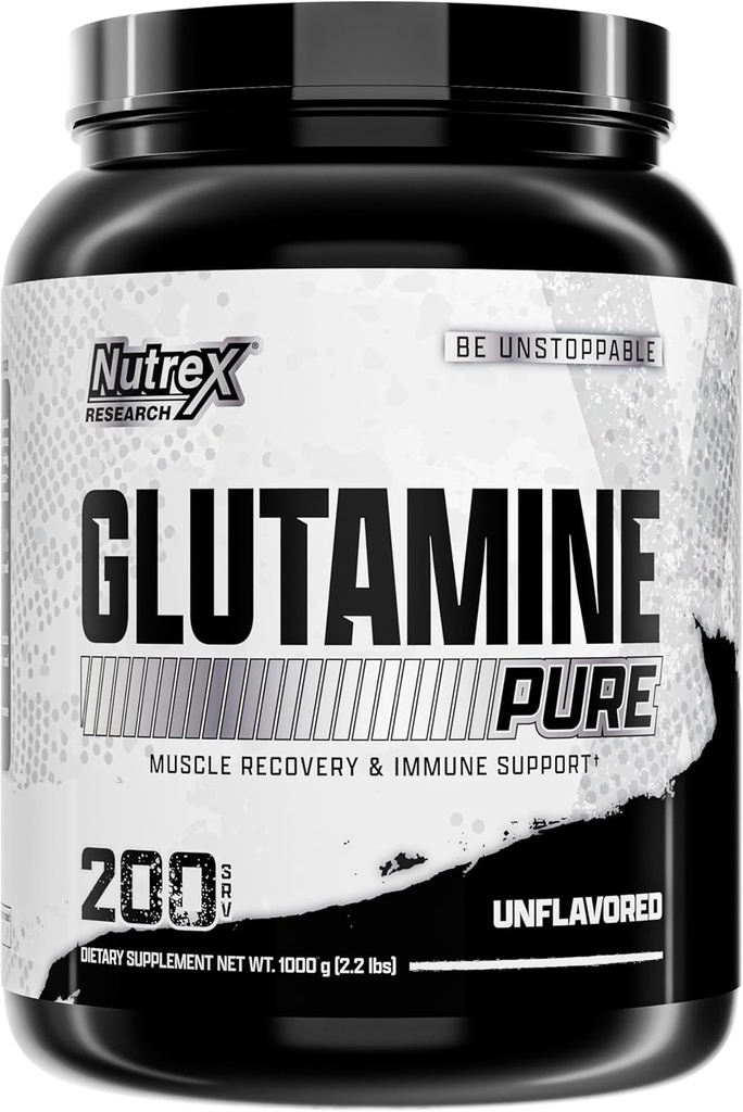 Nutrex Research L-Glutamine Powder - 200 Servings - Pure Unflavored, Non-GMO & Gluten Free 2