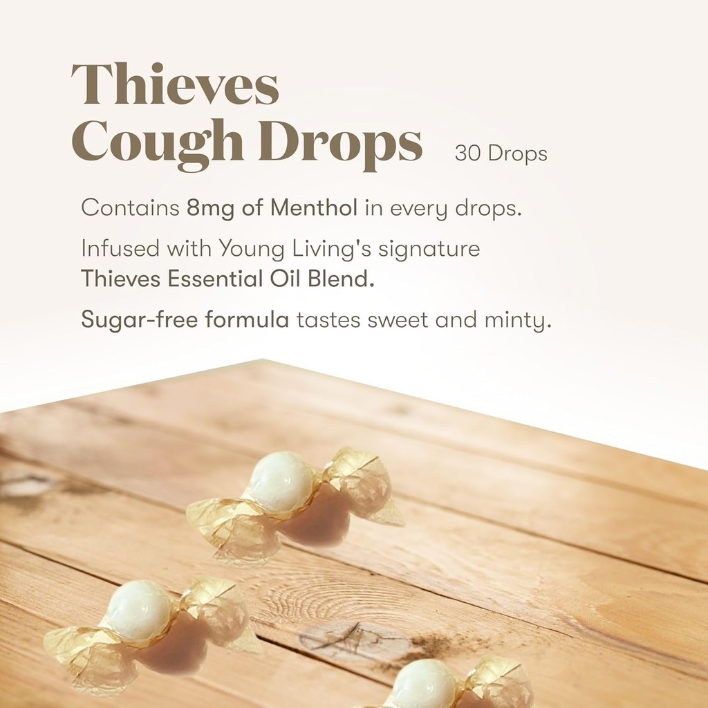 Thieves Cough Drops 30 Ct Essential Oil Infused by Young Living Essential Oil 4