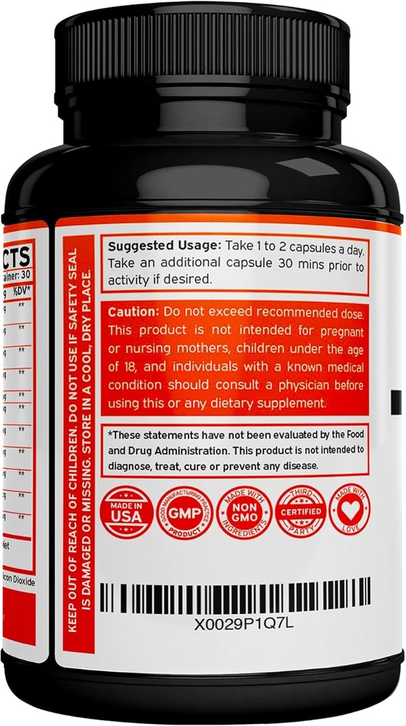 Horny Goat Weed (60 Count) Premium Hornygoatweed Maximum Strength AND Tongkat Ali For Men (120 Capsules) Longjack Tongkat Ali for Men's Health & Vitality Support - Vegan Safe & Made in USA 6