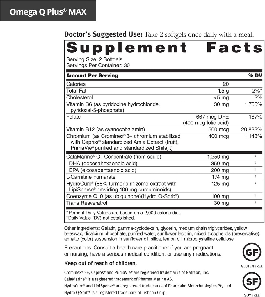 Dr. Sinatra Omega Q Plus MAX with 100 mg of CoQ10 and Magnesium Broad-Spectrum Complex Ultimate Heart Health Bundle | Advanced Cardiovascular Support for Healthy Cholesterol and Blood Pressure 3