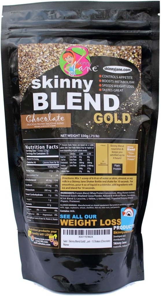 Skinny Blend Gold – Protein Shake for Women – Low Sugar, Low Carb – Supports Metabolism and Energy – Creamy Vanilla – 15 Servings 5